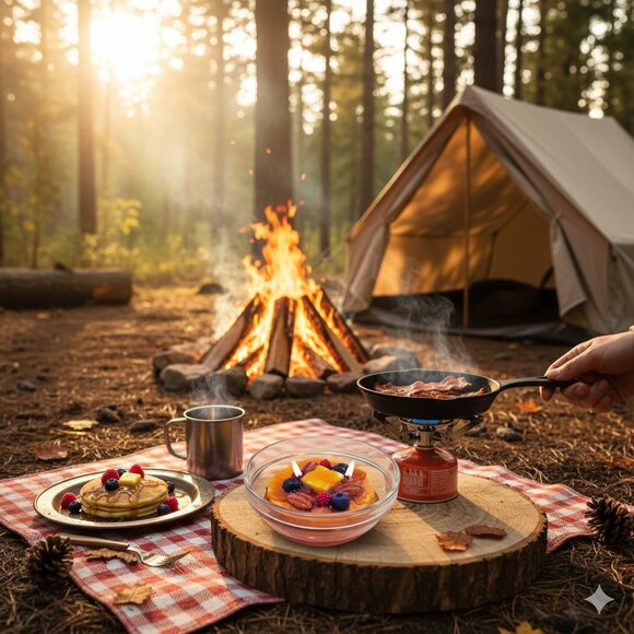 Cafe Delights Pumpkin Spice Pancake Scented Soy Wax Candle - Picture 6 of 11